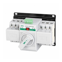 Saklar Pemindah Daya Ganda 2P 4P 63A 220V 400V Mini Otomatis dengan Indikator Terminal