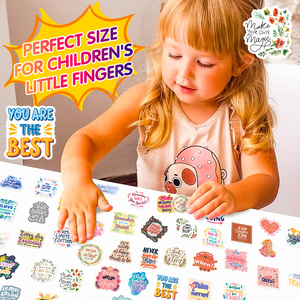 50 Pezzi Adesivi in Vinile Rosa con Citazioni Motivazionali, <span class=keywords><strong>Etichette</strong></span> Fustellate con Frasi in Inglese per Bottiglie e Diari - Product Image 5