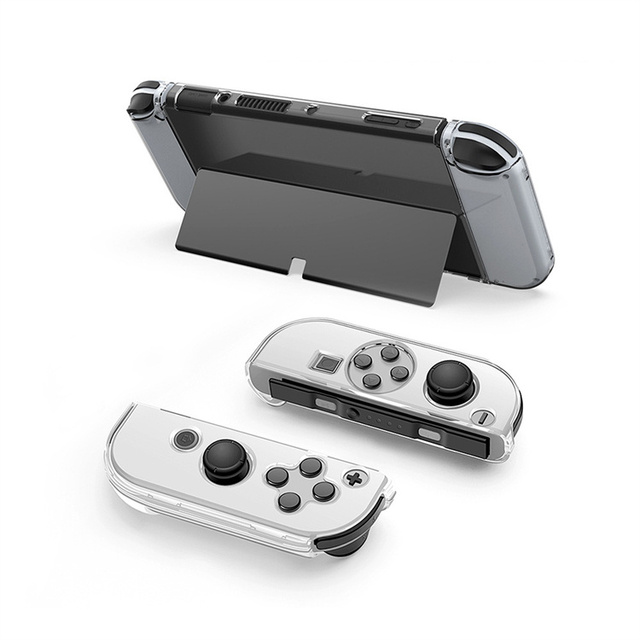 SYY New Transparent Crystal Case for for NS OLED Game Console Controller Protective Shell 100% Tested