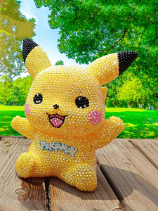 2025 phim hoạt hình kuromi Kawaii DIY Piggy ngân hàng DIY kim cương dính figurine DIY Mô hình helloo <span class=keywords><strong>Kitty</strong></span> món quà sinh nhật - Product Image 6