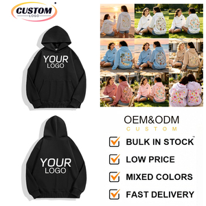 <span class=keywords><strong>Sudadera</strong></span> con Capucha de Algodón Grueso de Alta Calidad para Hombre, Unisex, Talla Grande, con Logotipo Personalizado - Product Image 2