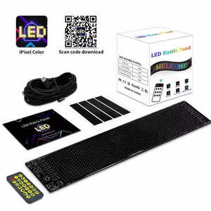 Pantalla LED para automóvil Camión Parabrisas Devil Eyes Luces en Taxi Glass RGB USB - Product Image 2