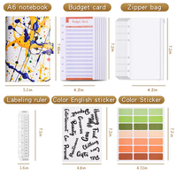 Carnet de notes/journal à spirale A4/A5 avec couverture en cuir imprimé, 6 anneaux, idéal comme cadeau – Vente chaude