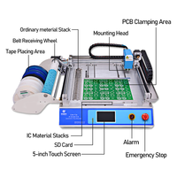 Máquina de Colocación Automática de Componentes PCB IC PNP Desarrollada para Laboratorios de Investigación, Modelo CHM-T36