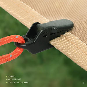 Hike Mount Mini Clip Tipo Caimán 3.3X1.2Cm de Plástico Impermeable para Sujeción de Lonas de Tienda de Campaña para Uso Exterior - Product Image 4