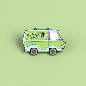 Pasadores de autobús verde secreto de dibujos animados, broches esmaltados para coche, mochila, ropa, bolsa, <span class=keywords><strong>insignias</strong></span>, alfileres, regalos de joyería para amigos - Product Image 2