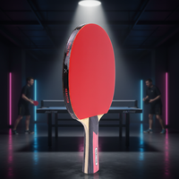 Raquette de ping-pong Reactor Carbon Control Performance avec poignée ergonomique et contrôle des vibrations