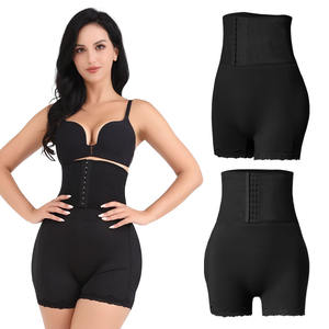 Taille haute femmes hanches dodues culotte rembourrée respirant rembourré cul ventre façonnage hanche levage amovible Plus Shapewear Shorts - Product Image 2