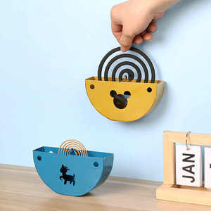 Khung nhang muỗi hình bán nguyệt rỗng, kiểu hoạt hình sáng tạo, chất liệu sắt, dùng cho phòng ngủ màu xám - Product Image 3