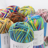 Mélange acrylique fil à tricoter aiguille fil pull écharpe boule de fil