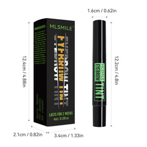 <span class=keywords><strong>Crayon</strong></span> liquide teinté pour sourcils waterproof longue tenue anti-bavures avec pinceau pochoir et fonction de révélation de couleur rotative - Product Image 4