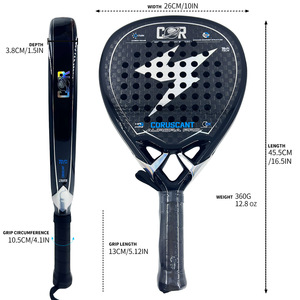Nuova <span class=keywords><strong>Racchetta</strong></span> da <span class=keywords><strong>Padel</strong></span> per Amatori e Junior, Best-seller, Stile Gabbia, in Fibra di Carbonio 12K, Struttura Dinamica Comportabile, per Allenamento - Product Image 3