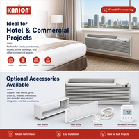 Climatiseur de fenêtre monobloc R32 à fréquence fixe avec chauffage électrique 7000 à 15000 BTU 230V 60Hz pour usage commercial et hôtelier