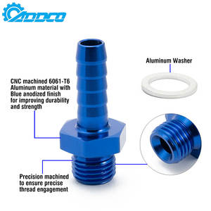 ADDCO-10pcs M10x1.0 M12x1.5 M14x1.5 M18x1.5至5/16 “3/8” 1/2 “5/8” 3/4 “公制至倒钩推入软管接头适配器EPMBTM - Product Image 4