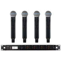 Microphone sans fil numérique à quatre canaux ULXD4Q S58 Beta58, 4 XLR indépendants pour renforcement sonore professionnel