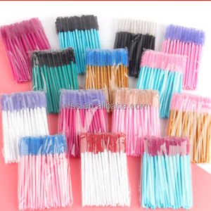 50PCS Cepillo De Limpieza De Pestañas Desechables Spoolies Varitas De Máscara Para Cepillo De Pestañas Cejas Para Pestaas De Maquillaje - Product Image 1