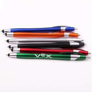 Longorgeous personalizzato Logo promozionale <span class=keywords><strong>penna</strong></span> Touch Screen Logo Mobile <span class=keywords><strong>penna</strong></span> a sfera in plastica con stilo sottile novità 1.0mm Writi - Product Image 5