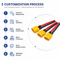 Connecteur haute performance XT60 XT90, gaine en silicone PBT IP66, conducteur en cuivre étamé à 2 fils, 600V, pour UAV, FPV, course de drones, moto