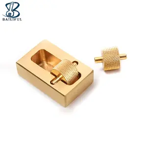 Brass Material Leather Edge Processing Tool Leather Edge Roller Oil Painting Box With 2 Brass Rollers