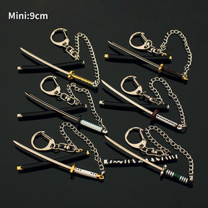 9cm Anime <span class=keywords><strong>Kimetsu</strong></span> <span class=keywords><strong>No</strong></span> <span class=keywords><strong>Yaiba</strong></span> Tanjirou <span class=keywords><strong>Ninja</strong></span> couteau japonais Katana alliage samouraï sabre jouet démon tueur démon tueur épée porte-clés - Product Image 5