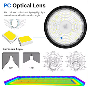 KCD Industrial SMD Reflector Regulable Impermeable IP65 Taller a prueba de explosiones <span class=keywords><strong>UFO</strong></span> <span class=keywords><strong>100W</strong></span> 150W 200W 300W 400W LED High Bay Light - Product Image 2