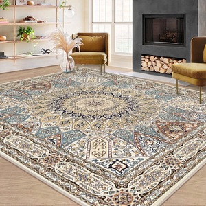 Vintage Persian Entrance <strong>Hall</strong> Door <strong>Mat</strong> - Durable, Stain-resistant, Easy to Clean - Crystal Fiber Carpet - Product Image 3