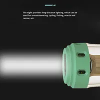 Lanterne de travail solaire d'urgence étanche IP65 pour jardin, lampe de poche LED suspendue rechargeable au lithium-ion