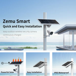 ชุดระบบพลังงานแสงอาทิตย์แบบปลั๊กแอนด์เพลย์ขนาดเล็กชุดติดตั้งเสากล้องวงจรปิดเราเตอร์และแบตเตอรี่พลังงานแสงอาทิตย์สำหรับการตรวจสอบ - Product Image 4