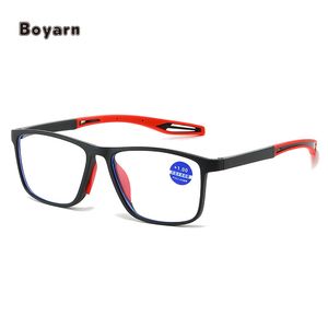 Venta al por mayor de alta calidad Delgado PC marco de plástico gafas de lectura diseño personalizado Anti luz azul protección ocular Unisex buen precio - Product Image 1