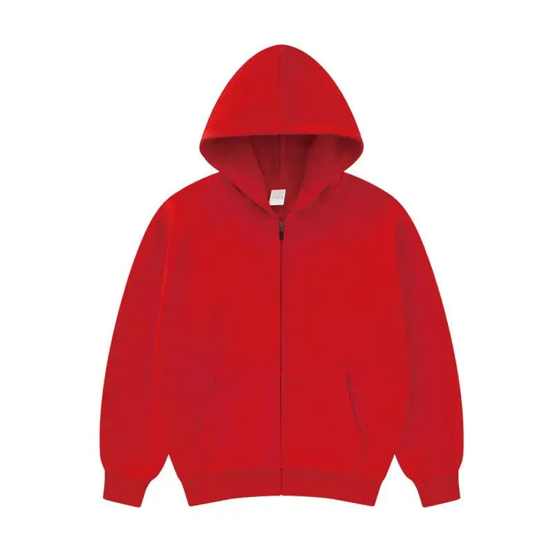 Alta calidad zip up Street Fashion hoodies rib cuff sólido polar mujer Sudadera con capucha logotipo personalizado etiqueta tela Sudadera con capucha