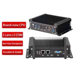 Hot Sell Intel 10th Gen I3 I5 I7 Embedded Desktop Computer 2*HD MI 2*COM 2*LAN Fanless Industrial Mini PC
