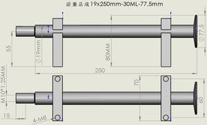 ชุดประกอบกระบอกสูบแบบลูกสูบเชิงปริมาณ SS304 พร้อมขายึดอะลูมิเนียม สำหรับเครื่องบรรจุแบบนิวเมติก กระบอกสูบ 30 - 15000 มล. - Product Image 3