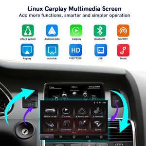 Pantalla de 7 Pulgadas para <span class=keywords><strong>Audi</strong></span> Q7 A6 C6 MMI 2G 3G Linux, CarPlay Inalámbrico, Android Auto, Arranque en 5 Segundos, Plug&Play, 2005-2014, DSP, Navegación GPS - Product Image 2