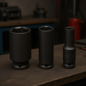 Jeu de clés à douille à chocs longues Fervi, 3 pièces, pour outils hydrauliques - Product Image 3