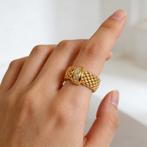 Bague de fiançailles romantique en or massif plaqué or 10K/14K, diamant de laboratoire cultivé, zircon, unisexe, certifiée IGI - Product Image 6