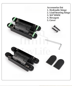 Số lượng lớn thủy lực điều chỉnh đệm vô hình cửa bản lề chéo bản lề im lặng ẩn cửa tự động đóng cửa thiết bị cửa gỗ bản lề - Product Image 5