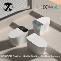 Nouvelle toilette intelligente ergonomique pour usage domestique - Pas de limite de pression d'eau, couvercle automatique, personnalisable, montage mural