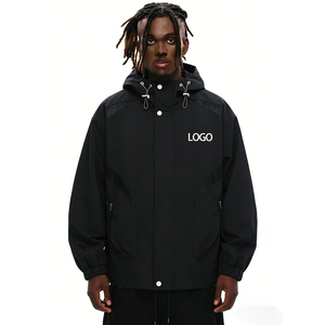 Chaqueta Cortavientos Informal <span class=keywords><strong>de</strong></span> Alta Calidad con Logotipo Frontal ODM para Hombre, Resistente al Viento y a las Arrugas, con Capucha - Product Image 1