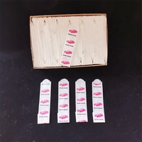 Boîte de 600 mini-sacs en papier imprimés multi-tailles, enduits de cire, avec fermeture à bouton, jetables, 36 boîtes/carton, pour médicaments et pilules