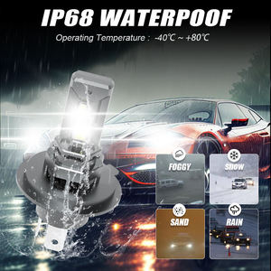 Bombilla LED H7 de 60W y 6000K, Mini Faro Antiniebla Todo en Uno, Ventilador, Carcasa de Aluminio Fundido a Presión, Resistente al Agua IP68, 10000 Lúmenes, Ajuste Universal - Product Image 3