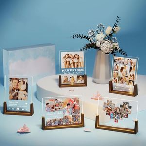 Tableau de notes personnalisé LC676 avec logo, cadeaux promotionnels en bois pour entreprises, écoles, bureaux, nom sur le bureau, mémo effaçable, acrylique LED DIY - Product Image 6