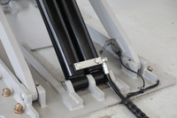 Pont élévateur hydraulique à ciseaux à profil bas UL-3514, installation au sol, hauteur de levage 110 mm, pour cabine de peinture, entraînement électrique