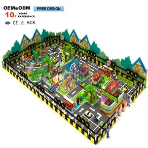 Ciudad de Tráfico en Miniatura a Precio de Fábrica, Escuela de Conducción para Niños, Área de Juegos Interior para Niños Pequeños - Product Image 1
