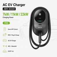 Chargeur de véhicule électrique AC 11 kW 22 kW OCPP Type 1 Type 2 pour la maison et le commerce