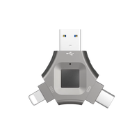 Unidad Flash USB 3.0 Tipo-C 2025, Doble Función para PC y Teléfono, con Cifrado de Disco, Desbloqueo por Huella Dactilar, 4G 128G 256G 512G PenDrive