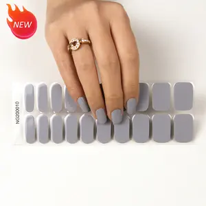 Hot Sale Popular Custom Must Be Used With The VU Lamp Semi Cured Gel Nail Stickers