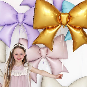 <span class=keywords><strong>Ballon</strong></span> géant en forme <span class=keywords><strong>de</strong></span> nœud papillon, or rose, rouge, or, violet, bleu clair, ballons en hélium, décoration <span class=keywords><strong>de</strong></span> fête pour fille, anniversaire - Product Image 2
