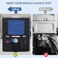 Porte-gobelets pour avion avec accessoires de bureau Organisateur de vol arrière populaire pliable Rangement pour dossier de siège de voiture de train
