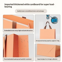 Sac cadeau en papier kraft de luxe de haute qualité personnalisé avec poignée en corde et ruban pour l'emballage de bougies, d'artisanat et de cadres photo