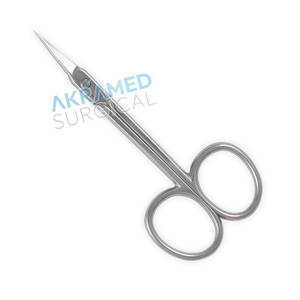 Ciseaux à ongles à double pointe incurvée personnalisés de haute qualité Ciseaux à cuticules de manucure en acier inoxydable Type de beauté - Product Image 6